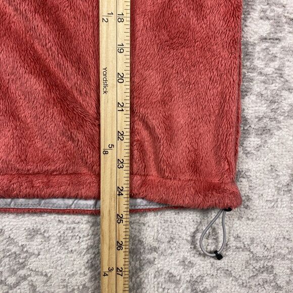 The North Face Osito Jacket Mock Neck Shaggy Coral Zip Fleece Women’s Medium - Picture 4 of 7